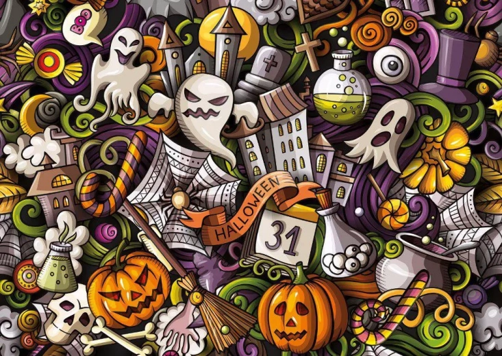 puzzle halloween 1000 elementów