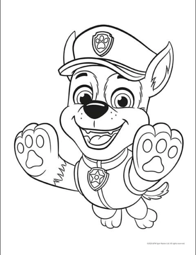 Kolorowanki z bohaterami Psiego Patrolu