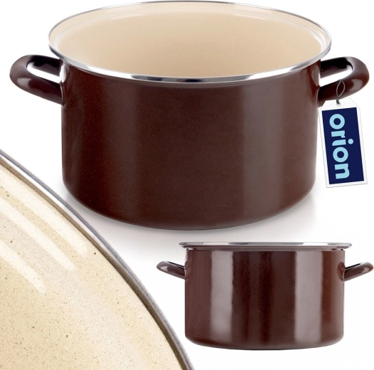 Trwała emalia i stalowy rant