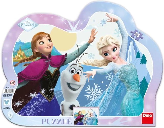 Anna i Elsa – profilowane puzzle dla dzieci 25 elementów