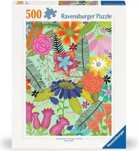 Puzzle Ravensburger Kwiatowa dżungla, 500 elementów
