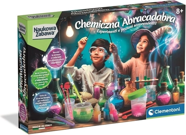 Clementoni Naukowa zabawa – zestaw chemiczny Abrakadabra