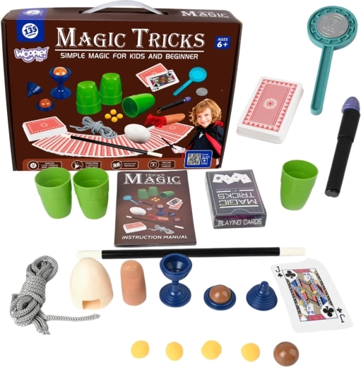 Woopie mały zestaw magiczny z kartami i 135 sztuczkami