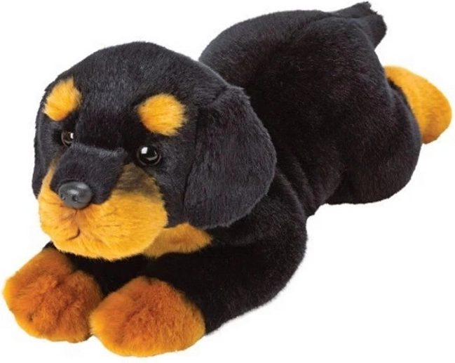 Pluszowy pies rottweiler