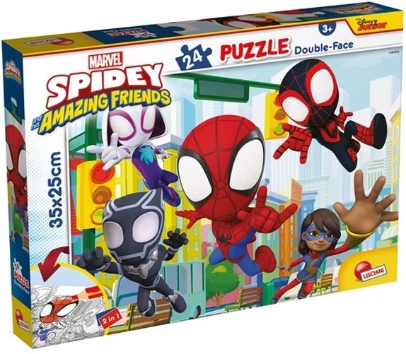 Lisciani Marvel Spidey puzzle dwustronne 24 elementy