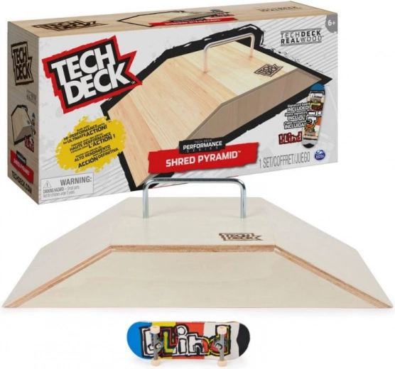 Drewniana rampa z fingerboardem Tech Deck Shred Pyramid Set