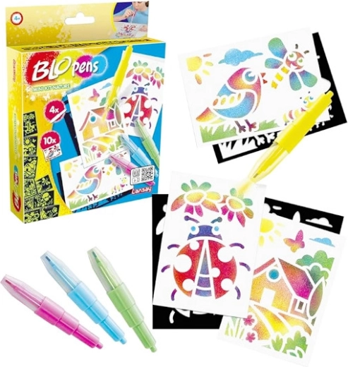 Blopens mini kit natura – kreatywny zestaw airbrush dla dzieci