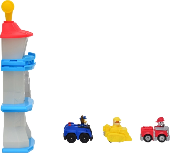 Trzy mini pojazdy z ulubionymi pieskami