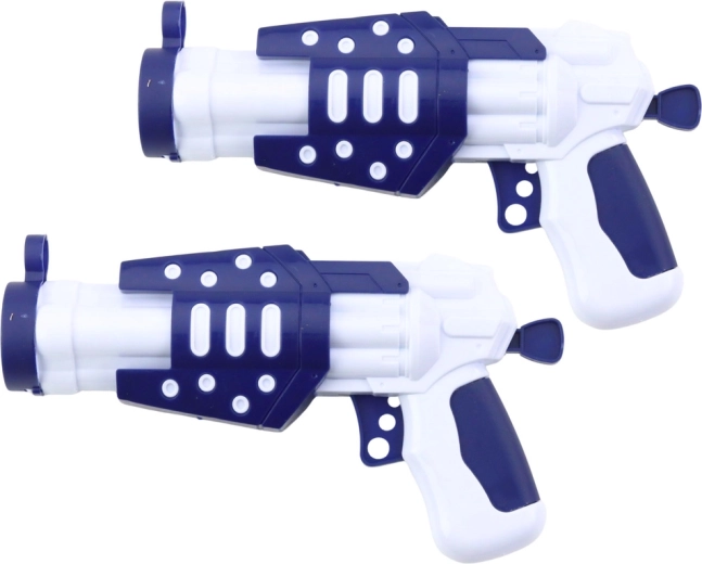 Dwa ergonomiczne pistolety do rywalizacji w duecie