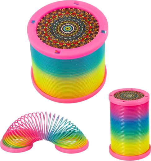 Tęczowe kolory i błyszczący efekt