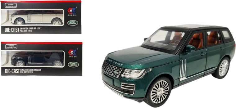 Metalowy model Land Rover 1:24 ze światłem i dźwiękiem