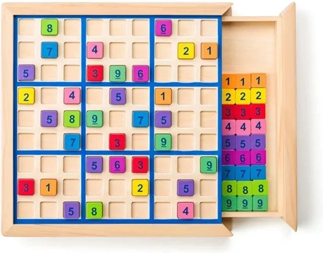 Drewniana plansza do sudoku
