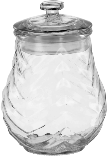 Szklany pojemnik ze szklaną pokrywką 1,2 l