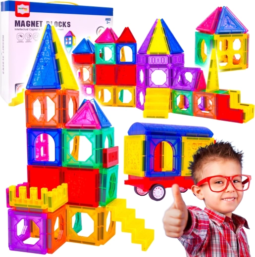 Magnetyczna konstrukcja 3D – 110 elementów