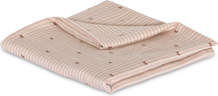 NuuRoo Valentin muślinowa pieluszka bambusowa stripe bow