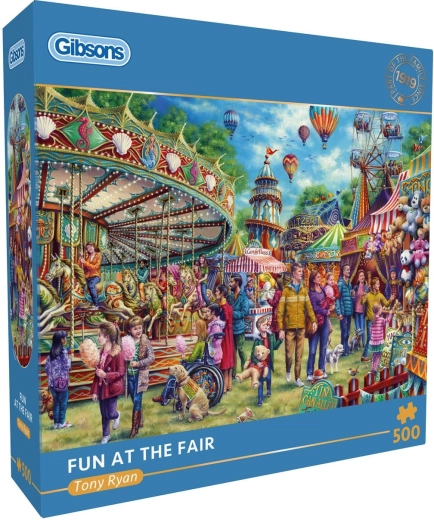 Puzzle Gibsons „Zabawa na jarmarku” 500 elementów