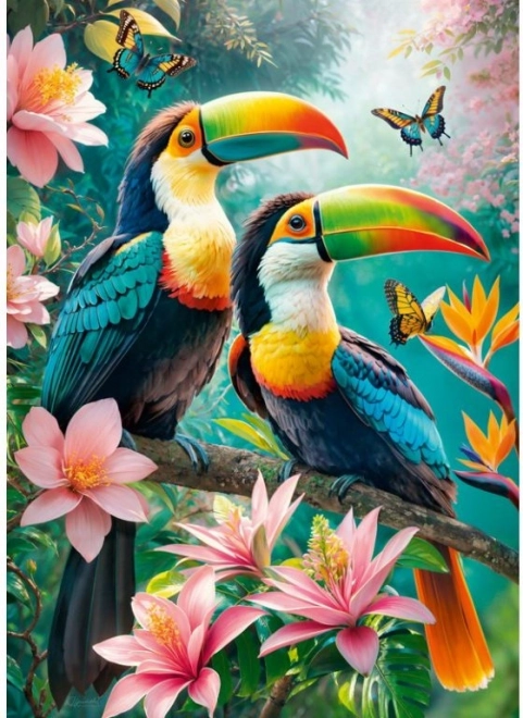 Puzzle Tukany w Raju 1000 Części