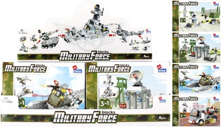 Klocki Military Force – 8 wariantów modeli wojskowych