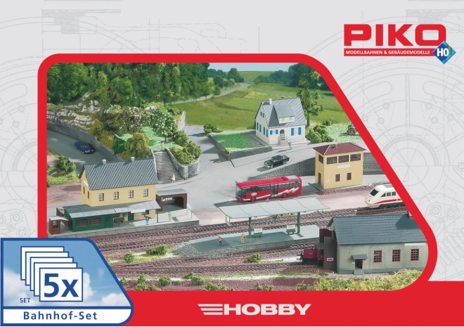 Piko Hobby zestaw budynków stacji Neustadt, 5 elementów