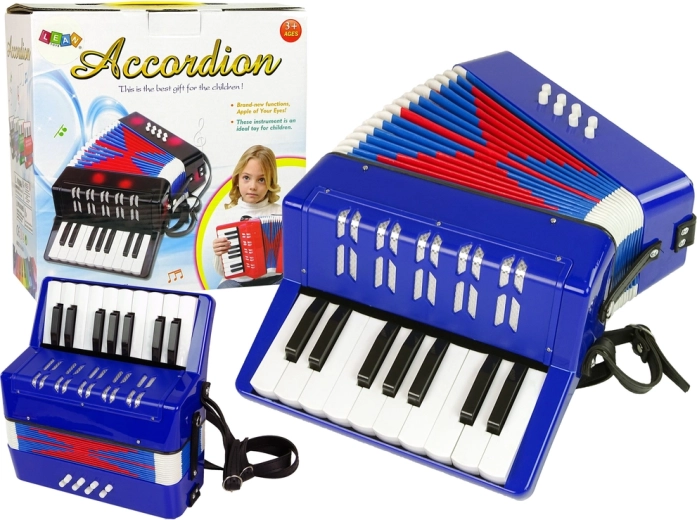 Akordeon Instrument muzyczny dla dzieci Music Blue