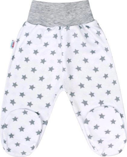 Niemowlęce półśpiochy New Baby Classic II szare w gwiazdki