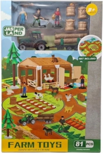 Rolniczy zestaw farmerski 81 elementów