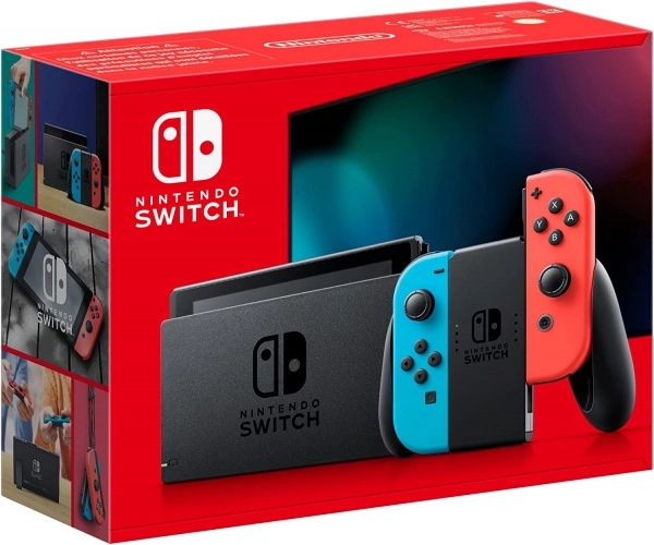 Konsola Nintendo Switch z kontrolerami Joy‑Con neon blue/neon red