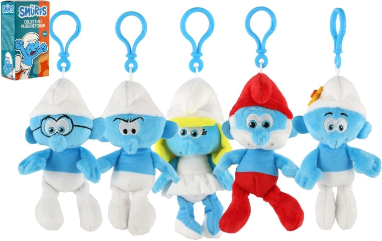 Pluszowy brelok Smerfy 16 cm, mix wzorów - 1 sztuka