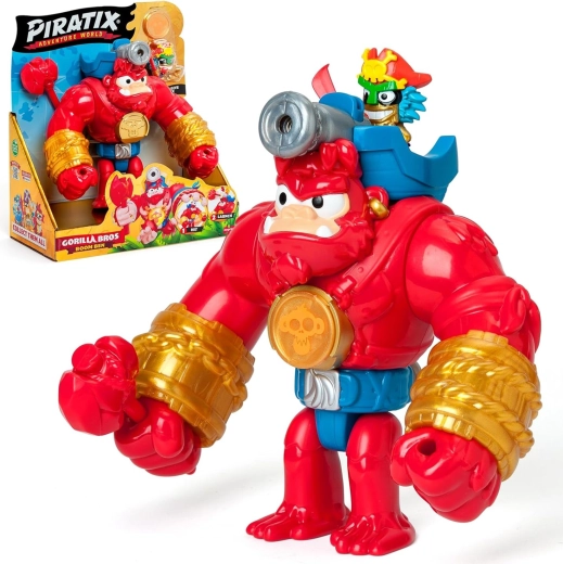 Piratix Adventure World zestaw z figurką i akcesoriami Crazy Jungle Gorilla Bros Boom Ben