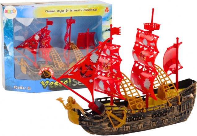 Piracki statek Światła Dźwięki Kółka Brązowy