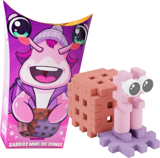 Klocki MINI WAFFLE Pocket Pets – ślimak