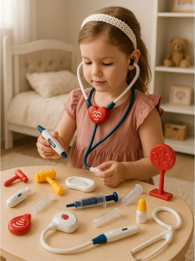 Bogaty zestaw akcesoriów do kreatywnych scenariuszy