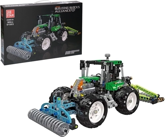 Zestaw konstrukcyjny JIE STAR – traktor, 565 elementów