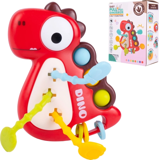 Dinozaur – ciągnięty gryzak z dźwiękiem