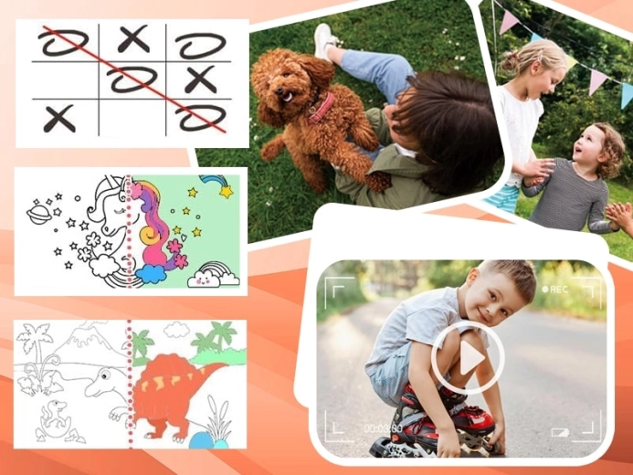 Zdjęcia, wideo 1080P i zabawne gry