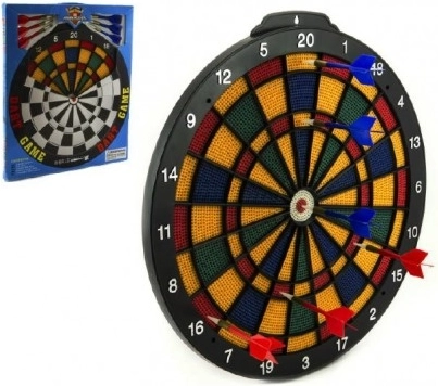 Tarcza do darta 40 cm z 6 rzutkami