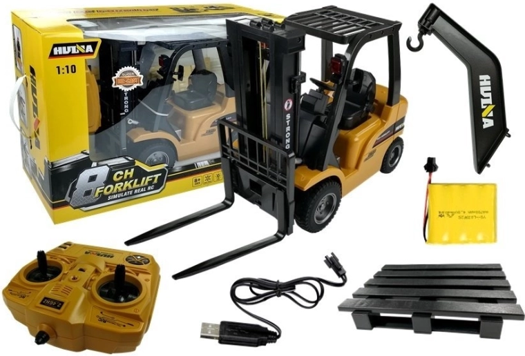 Zdalnie sterowany wózek widłowy R/C 1:10