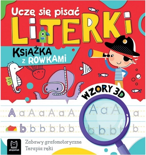 Uczę się pisać literki – książka z rowkami