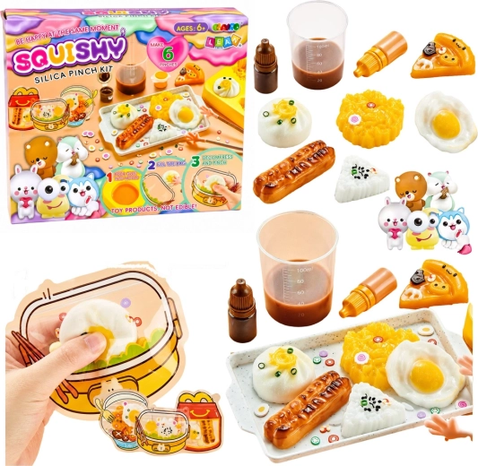 Kreatywny zestaw do tworzenia squishy – śniadaniowe jedzenie DIY