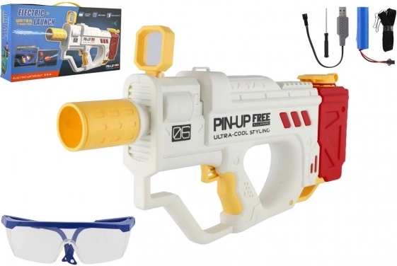 Elektryczny pistolet na wodę 40 cm z dźwiękiem i dużym zbiornikiem