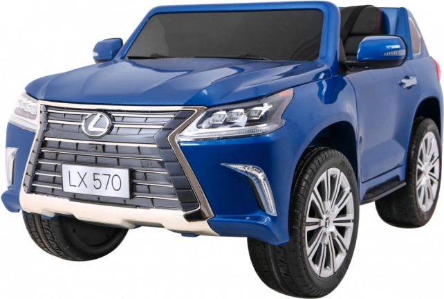 Jeździk dla 2 dzieci Lexus LX 570 niebieski z pilotem
