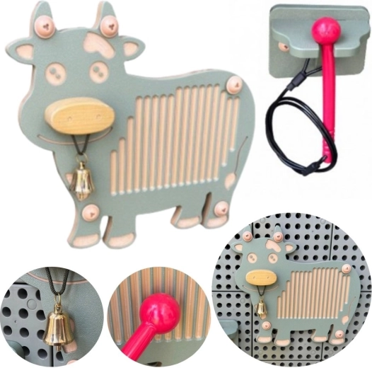 Masterkidz guiro instrument muzyczny krowa do tablicy STEM