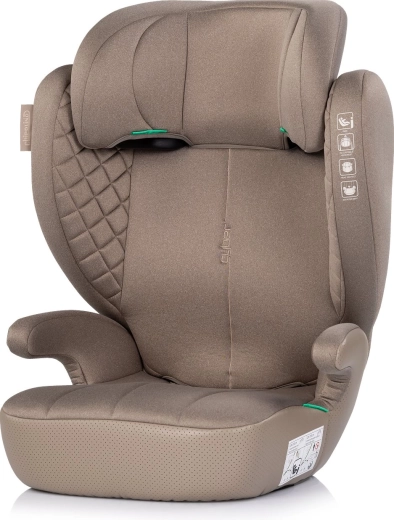 Fotelik samochodowy Chipolino Cyber i-Size 100–150 cm beżowy