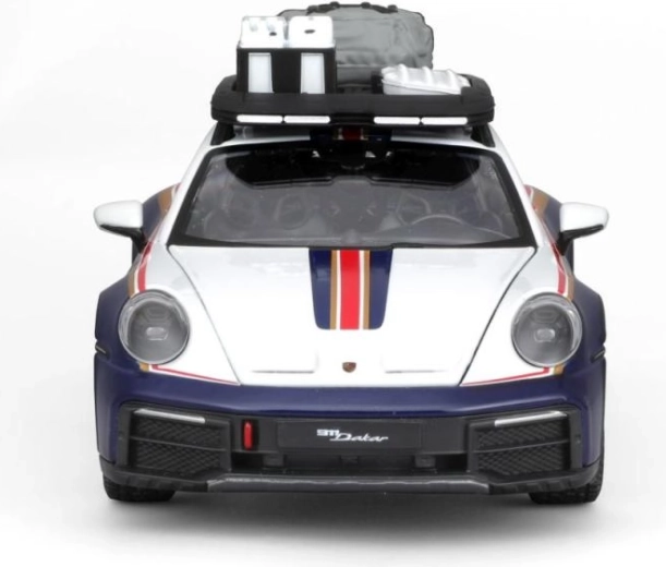 Metalowy model auta 1:24 Porsche 911 Dakar Roughroads niebieski
