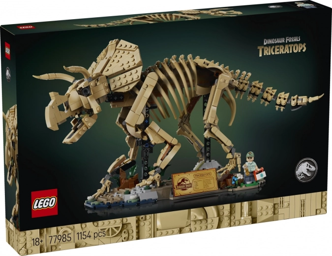 LEGO Jurassic World dinozaurie skamieniałości: triceratops