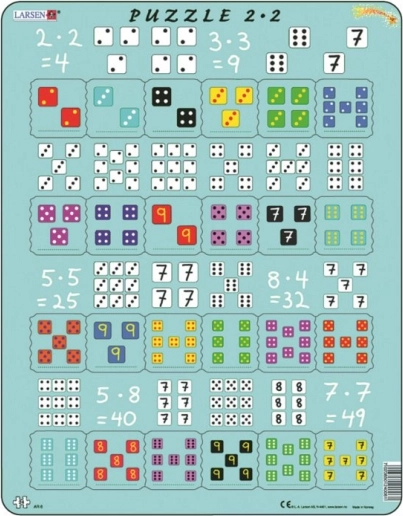 Larsen Naukowe puzzle Mnożenie z kostkami