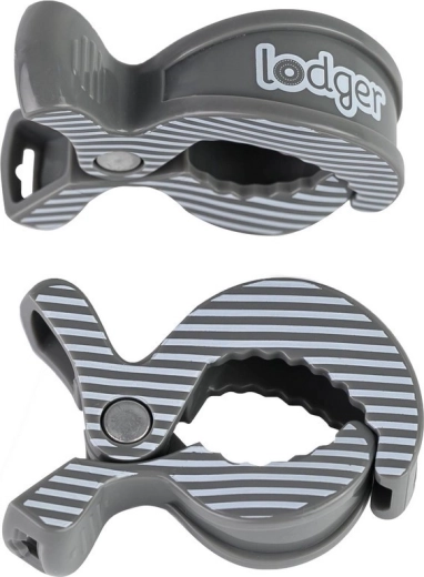 Lodger swaddle clip carbon stripe - 2 opakowania