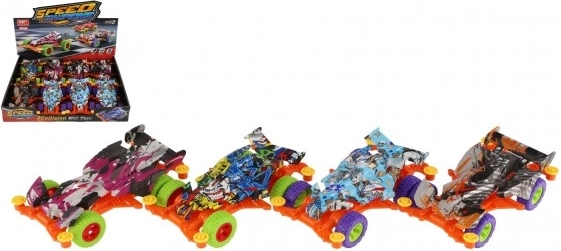 Samochodzik terenowy na mechanizm inercyjny