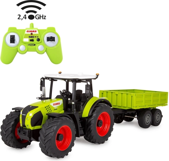 Ciągnik RC Claas Arion 660 ze składaną przyczepą 1:24