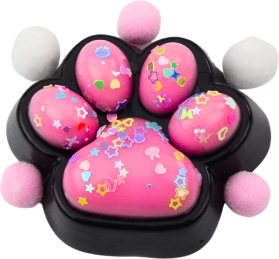 Uroczy design kociej łapki